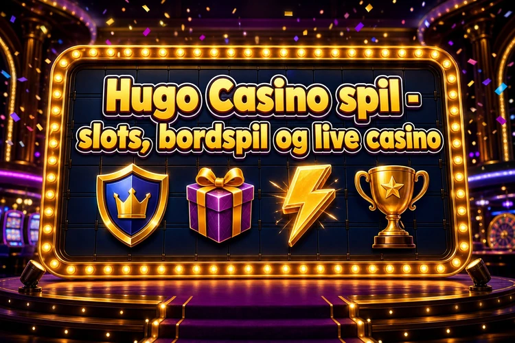 Hugo Casino spil - slots, bordspil og live casino